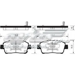 Sapatas do freio dianteiras de disco SP1232 Sangsin