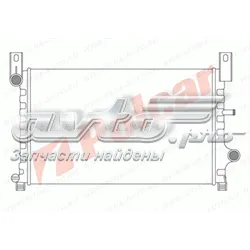 Radiador de esfriamento de motor 3209082 Polcar