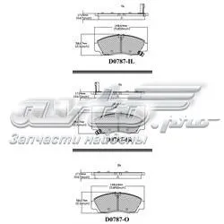 Sapatas do freio dianteiras de disco MKD787 Friction Master