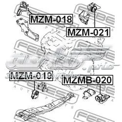 Coxim (suporte) traseiro de motor Mazda MPV 2 LW