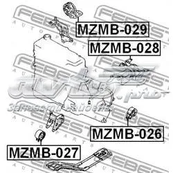 Coxim (suporte) traseiro de motor Mazda 323 BG