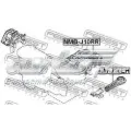 Coxim (suporte) traseiro de motor (bloco silencioso) Nissan Qashqai J10