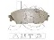 Sapatas do freio dianteiras de disco Honda Civic 4 ED, EF