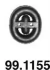 Coxim de fixação do silenciador Audi 80 8C2