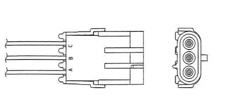 Sonda lambda, sensor de oxigênio Renault Clio 1 BC57, 5357