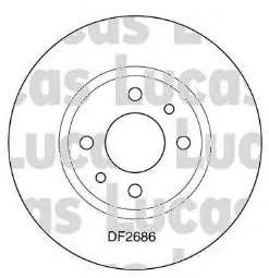 Disco do freio dianteiro 46423415 Fiat/Alfa/Lancia