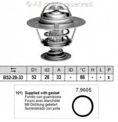 Termostato Ford Mondeo 3 B4Y