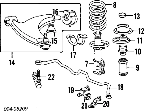 Bloco silencioso dianteiro do braço oscilante inferior MB518746 Chrysler