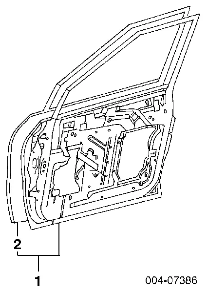 Porta dianteira esquerda Chrysler Voyager II GS