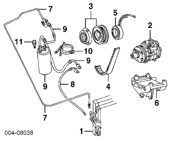 Compressor de aparelho de ar condicionado 55116188 Chrysler