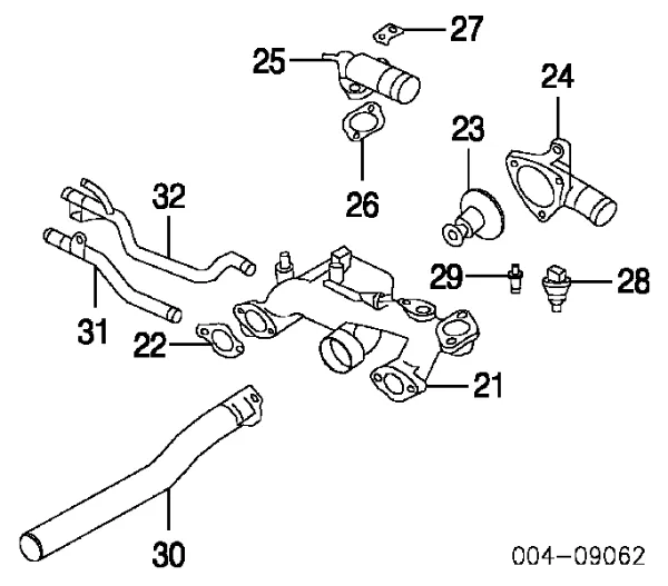 Sensor de temperatura do fluido de esfriamento Daihatsu Charade 4 G200