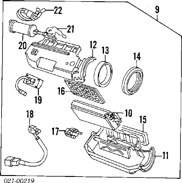 Sensor de pressão absoluta de aparelho de ar condicionado 60527934 Fiat/Alfa/Lancia