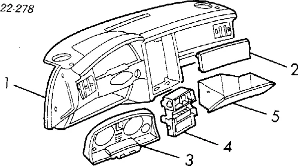 Caixa para porta-luvas (porta-luvas) Audi 80 B3