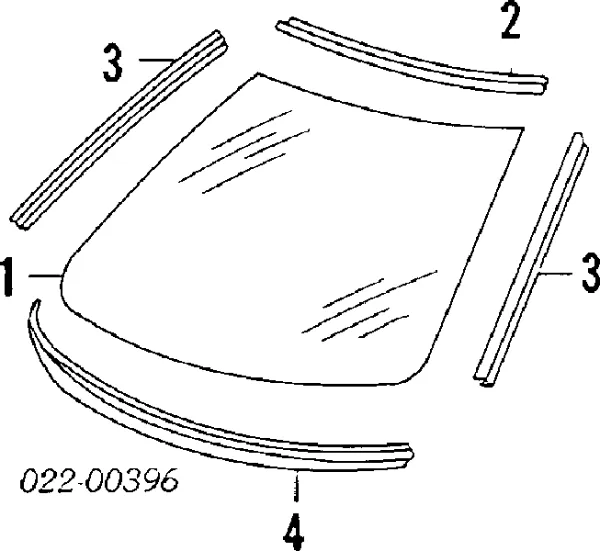 Espelho de salão interno Audi 100 C2