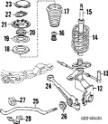 Bota de proteção de amortecedor dianteiro Audi 100 4A2