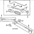 Cremalheira da direção Audi 100 4A2