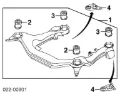 Bloco silencioso (coxim) de viga dianteira (de plataforma veicular) Audi A6 4BH