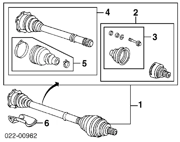 Junta homocinética interna dianteira 450092 Trakmotive/Surtrack