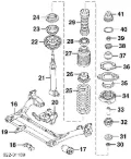 Viga de suspensão traseira (plataforma veicular) Audi A4 8D5
