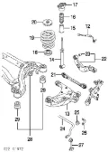 Bota de proteção de amortecedor traseiro Audi A6 4F2