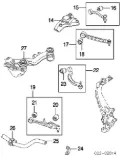 Braço oscilante inferior esquerdo de suspensão dianteira Audi A8 4E2, 4E8
