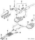 Silenciador, parte central Audi A8 4E2, 4E8