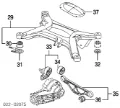 Bloco silencioso de viga traseira (de plataforma veicular) Audi A8 4E2, 4E8