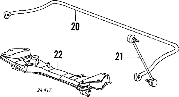 Viga de suspensão dianteira (plataforma veicular) BMW 5 E34