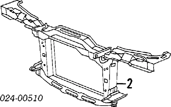 Suporte do radiador montado (painel de montagem de fixação das luzes) BMW 3 E30