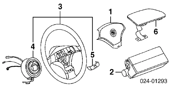 Anel AIRBAG de contato, cabo plano do volante BMW 5 