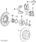 Rolamento de cubo traseiro Mercedes C W203