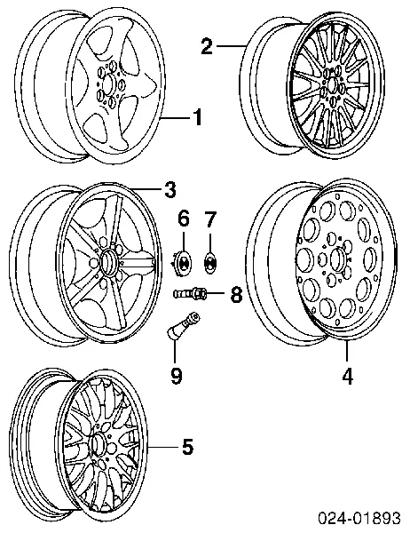 Parafuso de roda BMW 3 E46