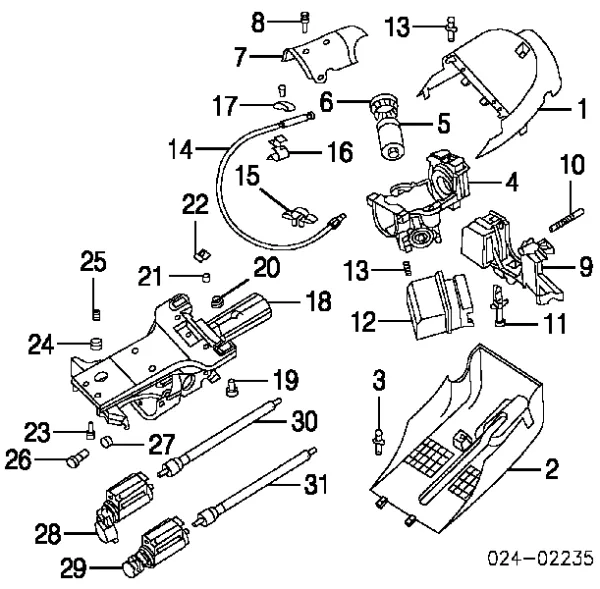 Caixa de fecho de ignição 1093571 BMW