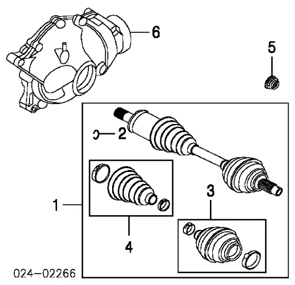 Bota de proteção externa de junta homocinética do semieixo dianteiro BMW 3 E46