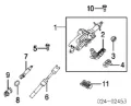 Veio da coluna de direção inferior BMW 7 E65, E66, E67