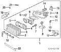 Vidro da luz esquerda BMW 7 E38