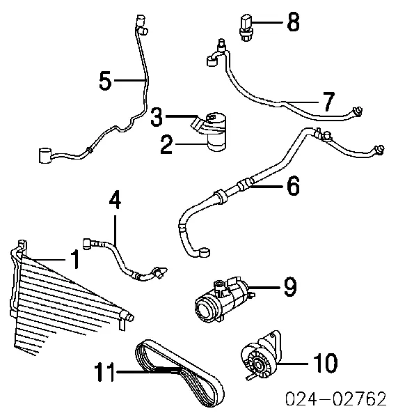 Sensor de pressão absoluta de aparelho de ar condicionado MINI Cooper R56