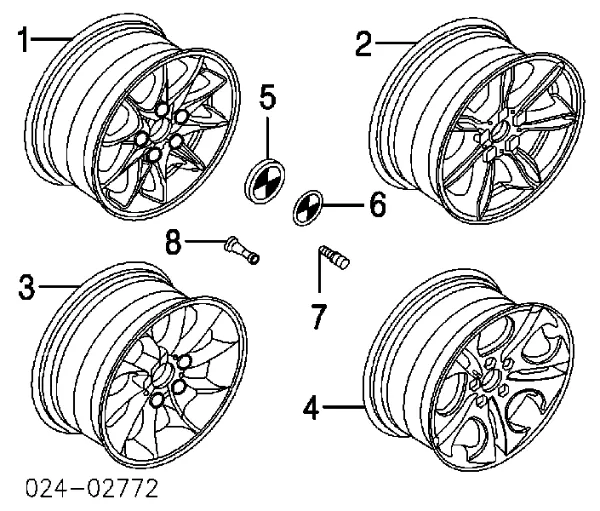 Coberta de disco de roda BMW X5 
