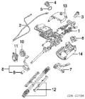 Grupo de contato de fecho de ignição BMW 3 E46
