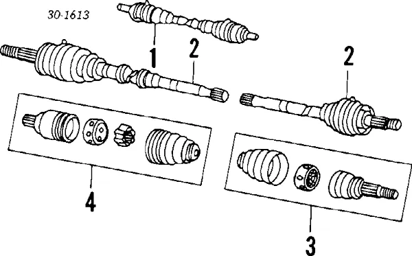 Bota de proteção interna de junta homocinética do semieixo dianteiro 52422 Maruichi-156