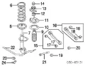 Bloco silencioso de estabilizador traseiro Nissan Sunny B12