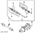 Bota de proteção externa de junta homocinética do semieixo traseiro Nissan Qashqai J10
