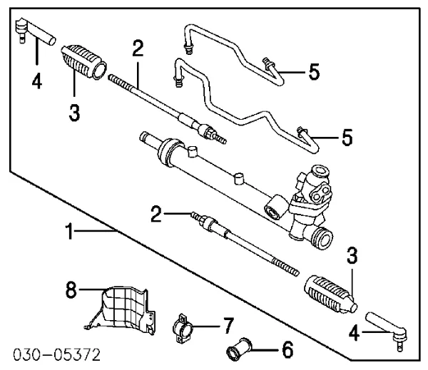 Tração de direção 48521CK000 Nissan/Infiniti