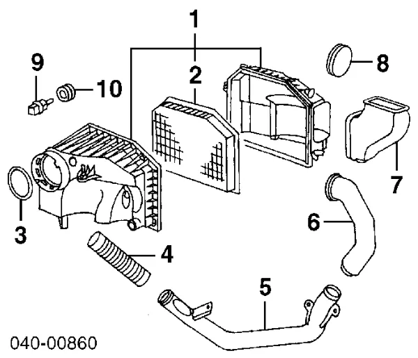 Sensor de temperatura da mistura de ar Alfa Romeo 156 932