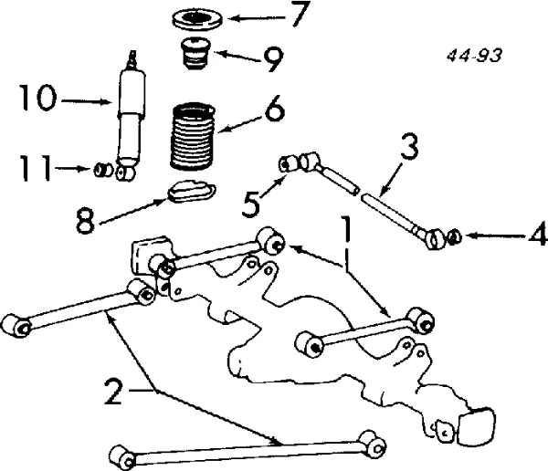 Rolamento de cubo traseiro 0442130012 Toyota