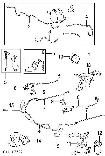 Tubo pneumático de amortecedor traseiro direito 4898660020 Toyota