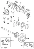 Vedante de redutor do eixo traseiro Toyota Land Cruiser J12