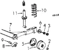 Bloco silencioso de viga traseira (de plataforma veicular) Volkswagen Jetta 16