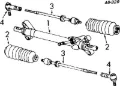 Bota de proteção do mecanismo de direção (de cremalheira) Volkswagen Transporter 24, 25, 251
