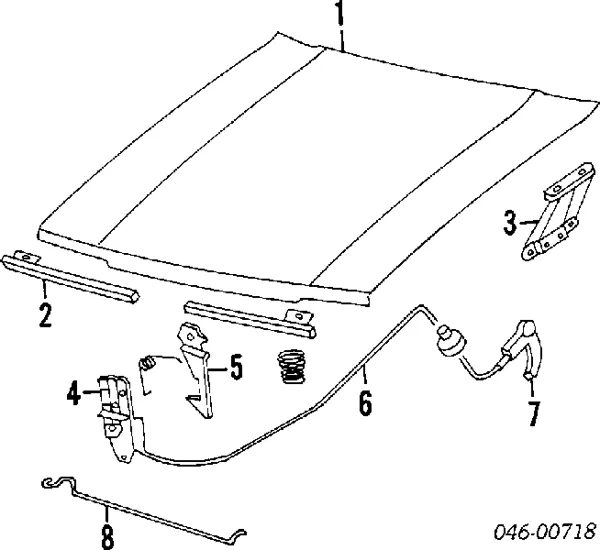 Fecho da capota Volkswagen Polo II